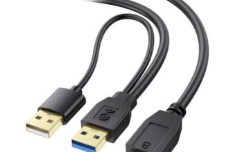 Cable Matters 5Gbps Micro USB 3.0 to USB Splitter Cable – 0.5m
