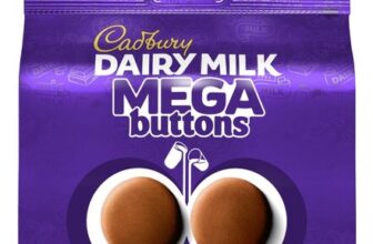 Cadbury Dairy Milk Mega Buttons, Giant Chocolate Buttons, 192 G (Pack of 1)
