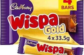 Cadbury Wispa Gold Chocolate Bar 4 Pack Multipack 153.2g – Nectar Price