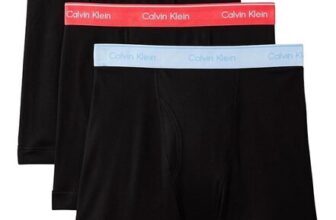 Calvin Klein Mens 3 Pack Boxer Briefs with Logo Waistband