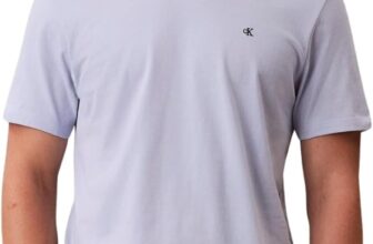 Calvin Klein Mens Short Sleeve Round Neck Classic Monogram T-Shirt
