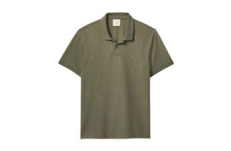 Calvin Klein Slim Refined Pique Polo Dusty Olive