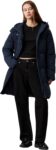 Calvin Klein Womens Long Puffer Coat with Logo Belt
