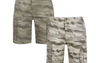 Camouflage Cargo Shorts with Code (2 styles, S-XXL) with code