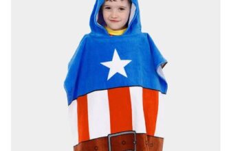 Captain America Towel Poncho