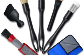 Car Detailing Brushes Set, 7Pcs Car Interior Cleaning Brush Kit – Sold by Car Supplies Home / FBA