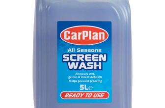 CarPlan All Seasons Ready Mixed Screen Wash, Removes Dirt, Grime, Prevents Freezing, 5 Litres