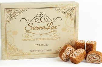Caramel Turkish Delight – Premium 500 Grams Gift box – Gift Set – Sarma Lokum – Dessert – Grand Bazaar style
