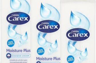 Carex Moisture Plus Shower Cream 500ml Shower cream containing milk protein a natural skin moisturiser. Cleans and cares. (Pack of 3)