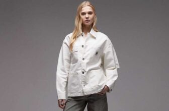 Carhartt WIP michigan coat in white Sizes UK 6,8,10 and 12