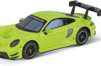 Carrera Hybrid 50051002 Porsche 911 GT3 R Acid Green 1:50 Scale AI-Supported Race Toy Car with Working Lights & USB-C Charging