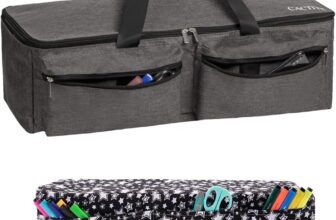 Carrying Bag Compatible with Cricut Explore Air and Maker, Waterproof Tote Bag Compatible with Cricut Explore Air and Supplies (Grey-Star, 11)