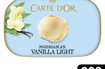 Carte Dor Madagascan Vanilla Light Ice Cream Tub 900ml