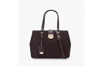 Carvela Dark Raffia Tote Bag