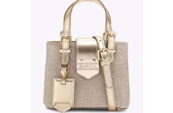 Carvela Gold Metallic Tote Bag