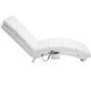 Casaria Chaise Lounge London White with Massage & Heating Function