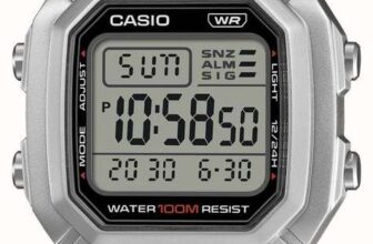 Casio Illuminator Watch , 100M WR, 10 Year Battery, Stainless Steel Band, Model: W-800HD-1AVEF, with code (Backorder)