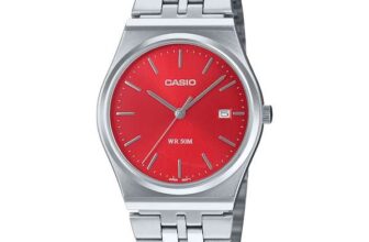 Casio MTP Series Red Dial Watch MTP-B145D-4A2VEF – Free c&c