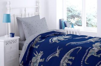 Catherine Lansfield DINOBOT Duvet Cover Set Double Bed 200 x 200 50 x 80 (2)