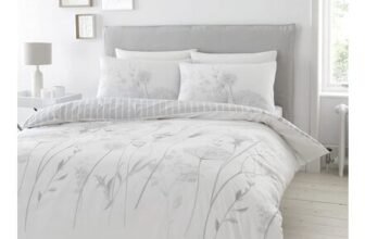 Catherine Lansfield Meadowsweet Floral Reversible King Duvet Cover Set