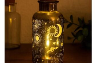 Celestial Large Mood Lighting Gold Jar