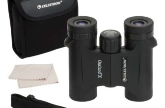 Celestron 71340 Outland X 8×25 Compact Roof Prism Binoculars, Black