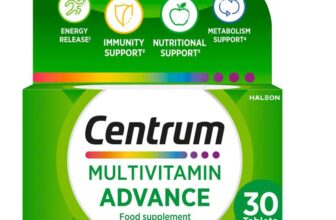 Centrum Advance Multivitamin & Mineral Supplements, 24 essential nutrients inc Vitamin D, C, Calcium, 30 Tablets (£2.49/ £2.23 on S&S)
