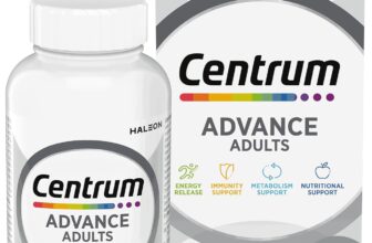 Centrum Advance Multivitamin & Mineral Supplements, 24 essential nutrients including vitamin D, C, Calcium, Daily Multivitamin Tablets, 180ct