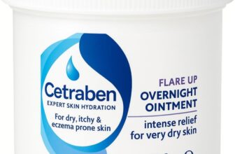 Cetraben Flare Up Overnight Ointment, Relieves Dry, Itchy & Eczema-Prone Skin, Rich Formulation for Intense Hydration, Protects Skin from Irritants, For Overnight Use, Fragrance Free, 1 x 120g