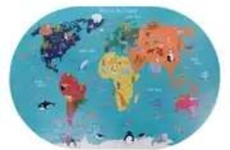 Chad Valley World Map Jigsaw Puzzle (W/Code) Free C&C