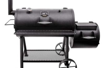 Char-Broil 140 755 Oklahoma Joes Highland Smoker BBQ, Black Finish.,145 x 85 x 135 cm