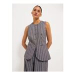 Charcoal Pinstripe Waistcoat