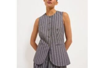 Charcoal Pinstripe Waistcoat