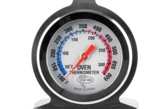 Chef Aid Stainless Steel Oven Thermometer – Easy-to-Read Display