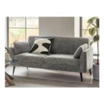 Chunky Chenille Dark Grey Mila 3 Seater Sofa