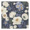 CiCiwind Navy Floral Peel-and-Stick Wallpaper, 44cm3m, Vinyl