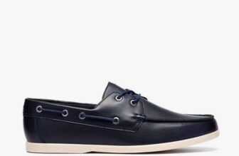 Clarks Mens Ebford Leather Shoes, Navy (Size 6-12) – W/code