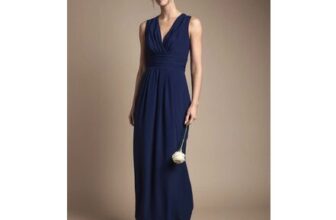 Coast Wrap Front Pleat Waist Maxi Bridesmaid Dress