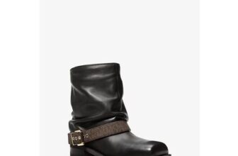 Colby Leather and Signature Logo Ankle Boot