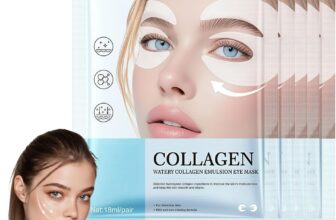 Collagen Eye Patches,5 Pairs Hydrating Collagen Under Eye Gel Patches,Revive Under Eyes Mask for Dark Circles & Fine Lines,Revitalizing Eyes Care,Firms,Brightens,Energises