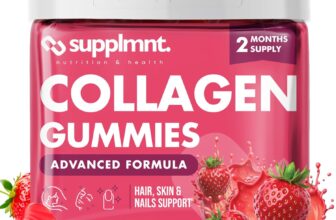 Collagen Gummies Strawberry Flavour, 120 Gummies, 60 Day Supply, Marine Collagen with Hyaluronic Acid, Vitamin C & Biotin, Chewable Beauty Supplement for Adults