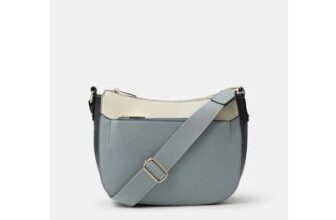 Colour Block Crossbody Bag Blue