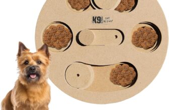 Columbo IQ Slow Feeder Dog Puzzle Game Puzzle Slow Feeder, Treat Dispenser, Encourages Mental Stimulation, Recyclable Design, Suitable for Puppies and Dogs