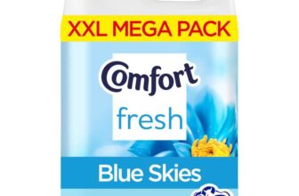 Comfort Fresh Blue Skies Fabric Conditioner, 160 washes (4.8L) – Softener with Motion-Activated Fragrance Technology