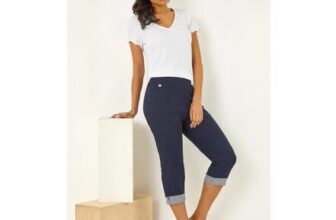 Contrast Stripe Cropped Trouser (Sizes 18 & 20)