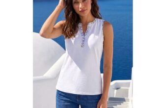 Contrast Trim Vest Top