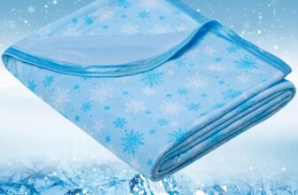 Cooling Blanket for Hot Sleepers Thin Summer Cooling Blanket Twin Size, Q-Max > 0.5 Lightweight Cooling Throw Blanket for Bed, Couch, or Sofa Snowflake Cool Blankets, (Blue, Double 153 x 203cm)