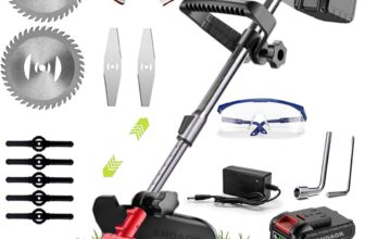Cordless Strimmer Electric Heavy Duty Metal Blade Cordless Garden Trimmer 24v Adjustable Head And Telescopic Handle Grass TrimmersWith Battery And Charger Suitable For Garden Lawn
