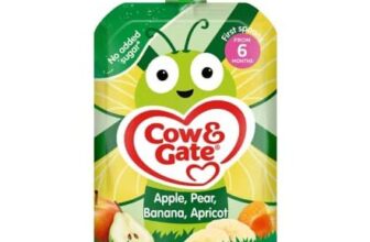 Cow & Gate Fruit Pouch Apple Pear Banana & Apricot