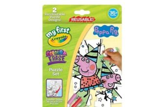 Crayola My First Colour & Erase Puzzle Set – Peppa Pig